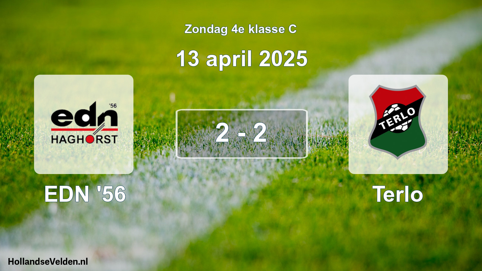 Total number of matches played: EDN '56 - Terlo 2 - 2 (13 April 2025)