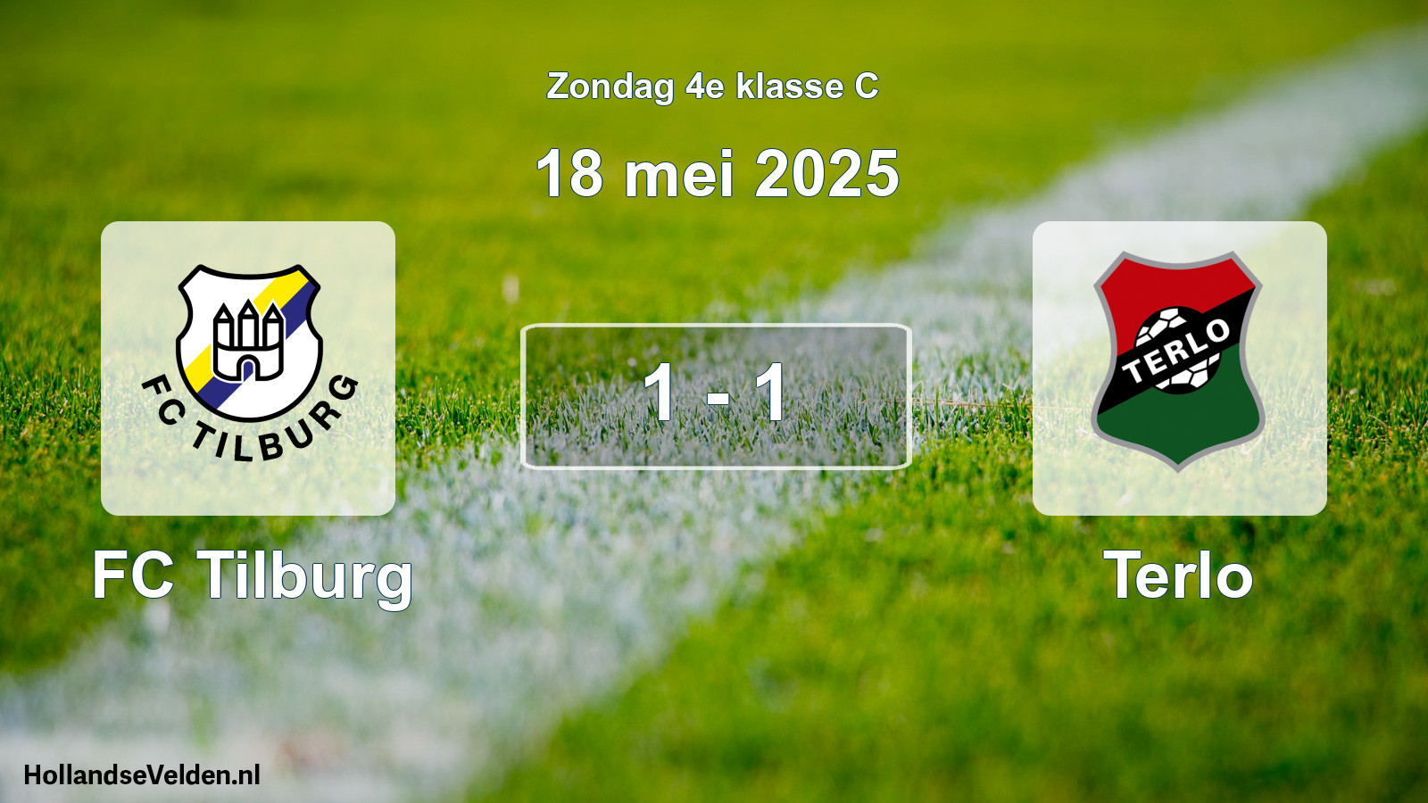 Total number of matches played: FC Tilburg - Terlo 1 - 1 (18 May 2025)
