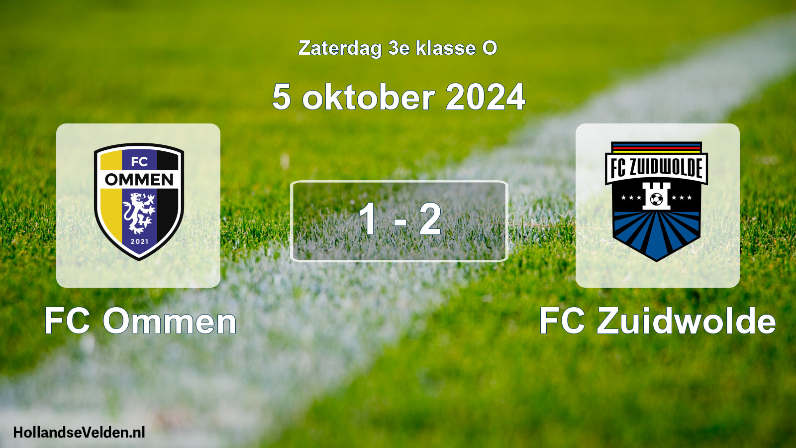 Total number of matches played: FC Ommen - FC Zuidwolde 1 - 2 (5 October 2024)