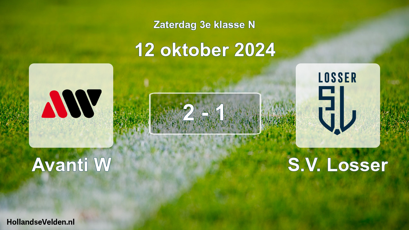 Total number of matches played: Avanti W - S.V. Losser 2 - 1 (12 October 2024)
