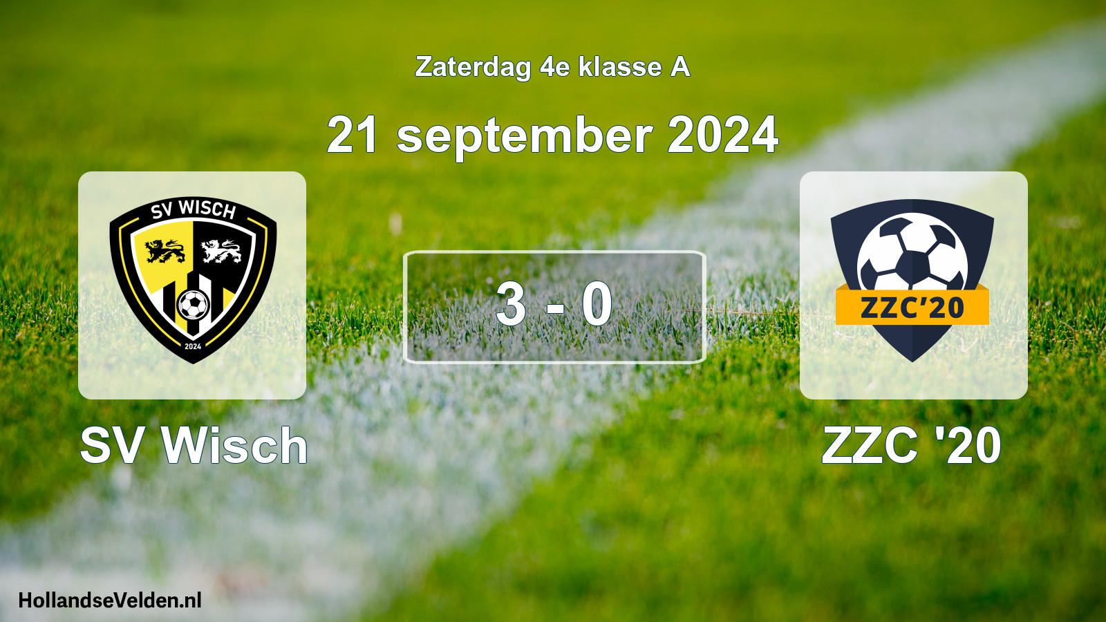 Total number of matches played: SV Wisch - ZZC '20 3 - 0 (21 September 2024)