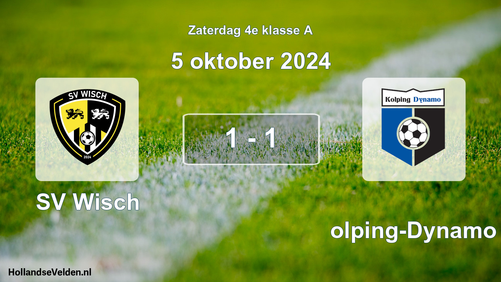 Total number of matches played: SV Wisch - Kolping-Dynamo 1 - 1 (5 October 2024)