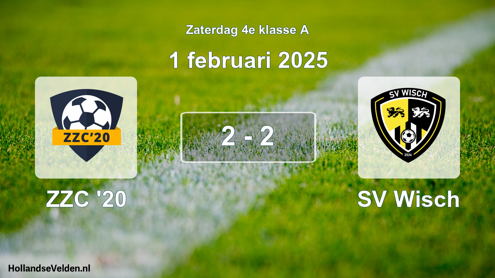 Total number of matches played: ZZC '20 - SV Wisch 2 - 2 (1 February 2025)