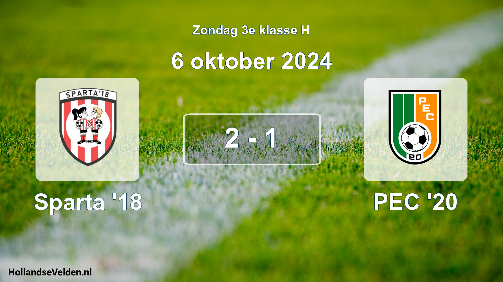 Total number of matches played: Sparta '18 - PEC '20 2 - 1 (6 October 2024)