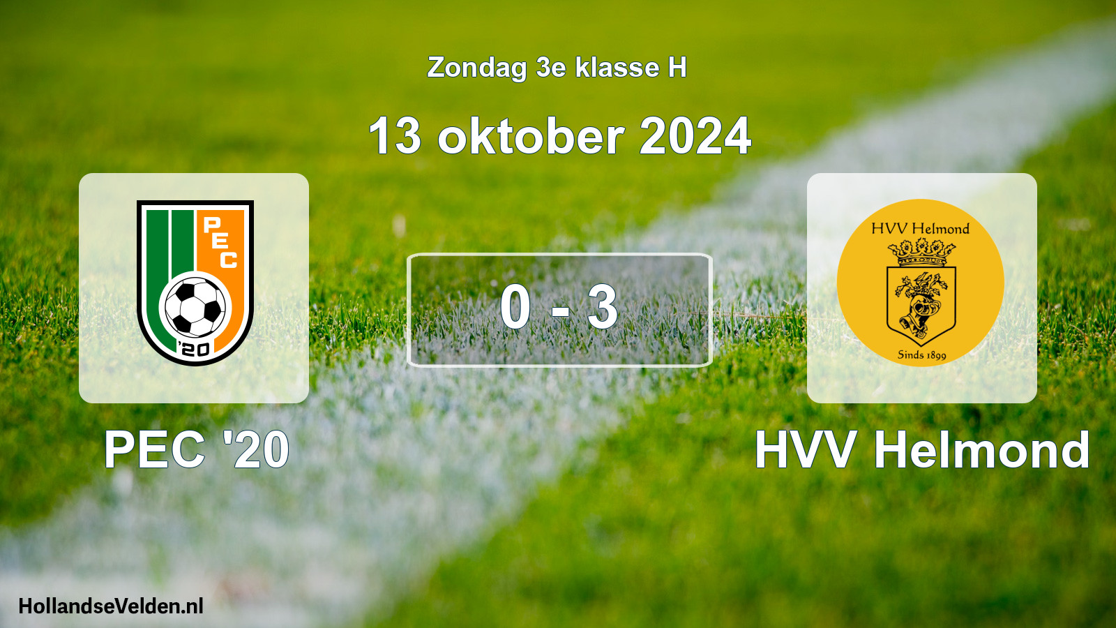 Total number of matches played: PEC '20 - HVV Helmond 0 - 3 (13 October 2024)