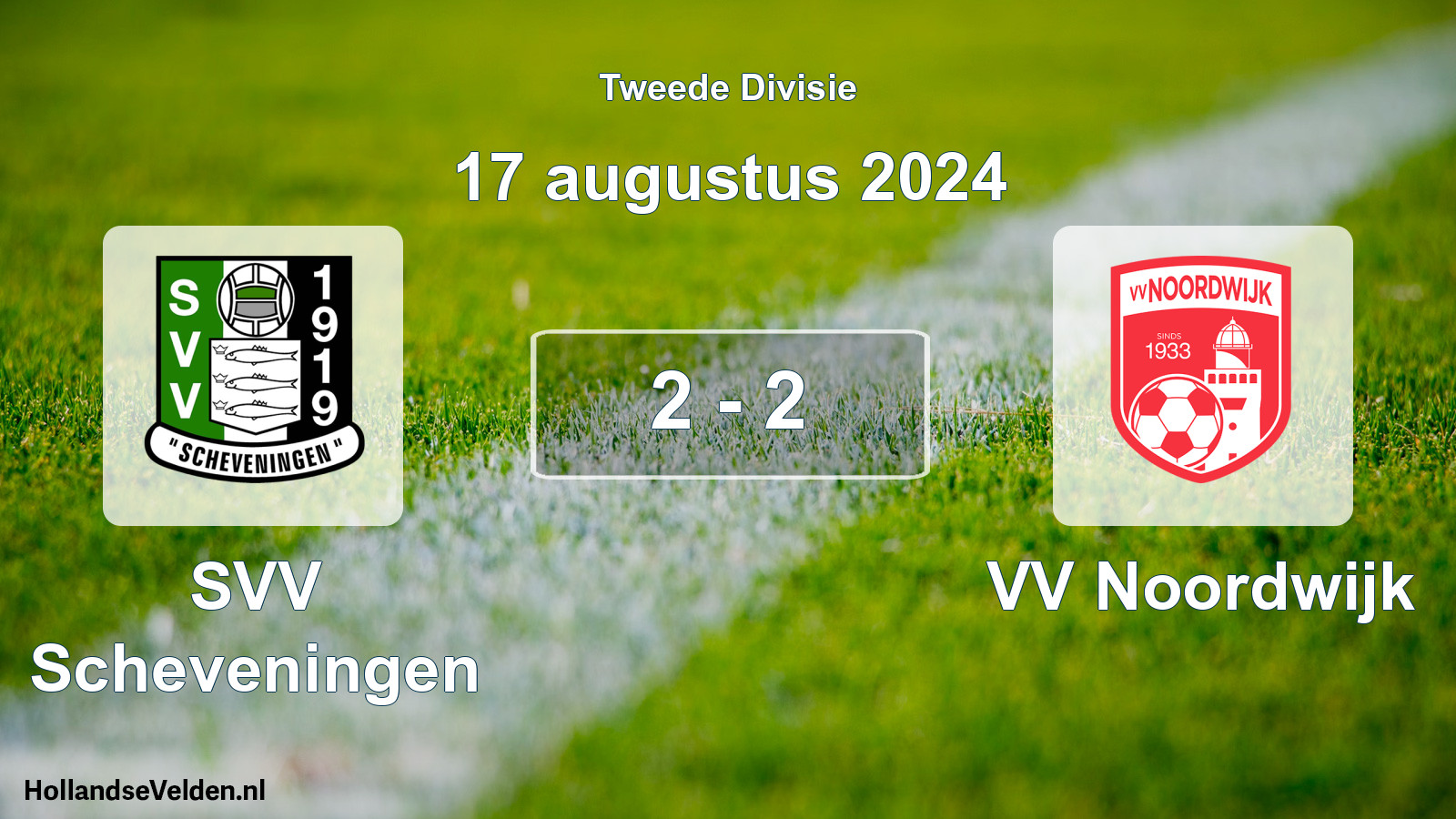 Total number of matches played: SVV Scheveningen - VV Noordwijk 2 - 2 (17 August 2024)