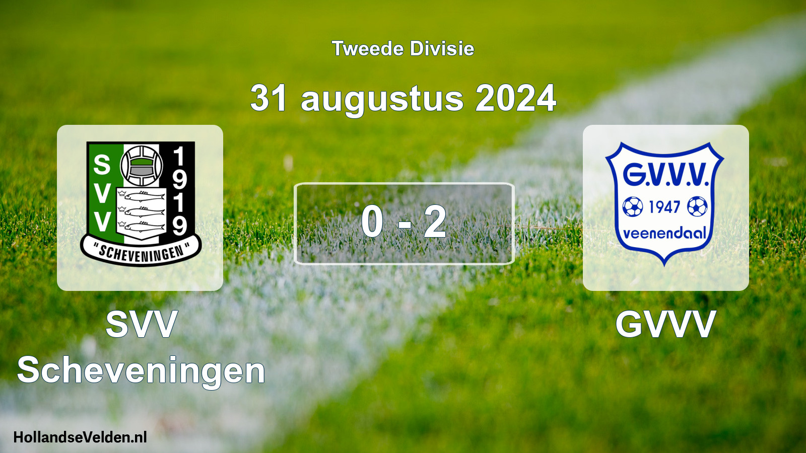 Total number of matches played: SVV Scheveningen - GVVV 0 - 2 (31 August 2024)