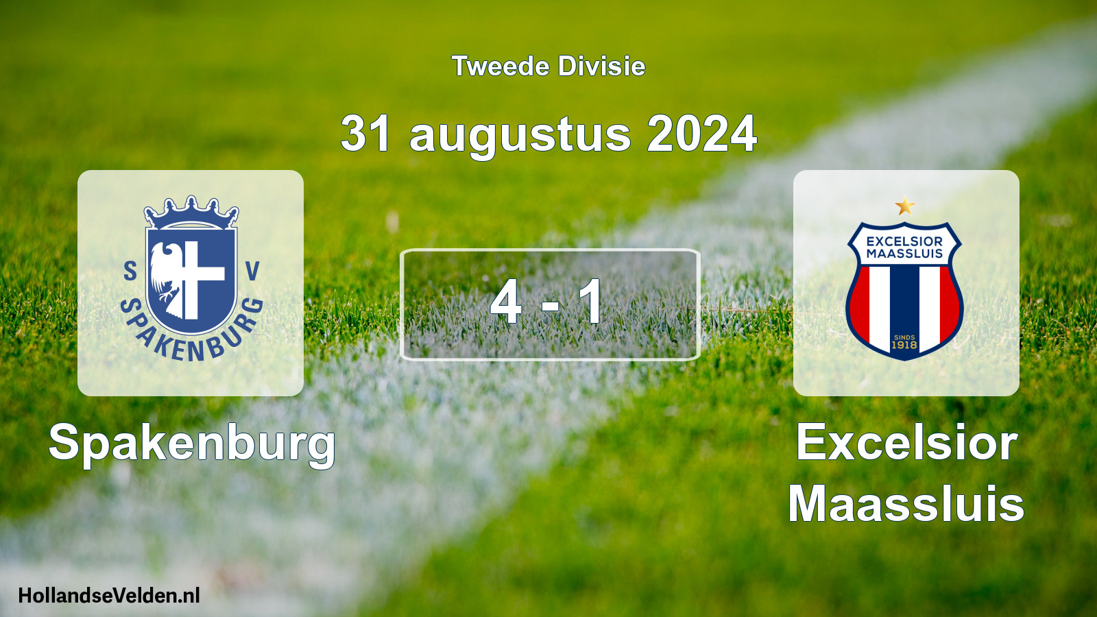 Total number of matches played: Spakenburg - Excelsior Maassluis 4 - 1 (31 August 2024)