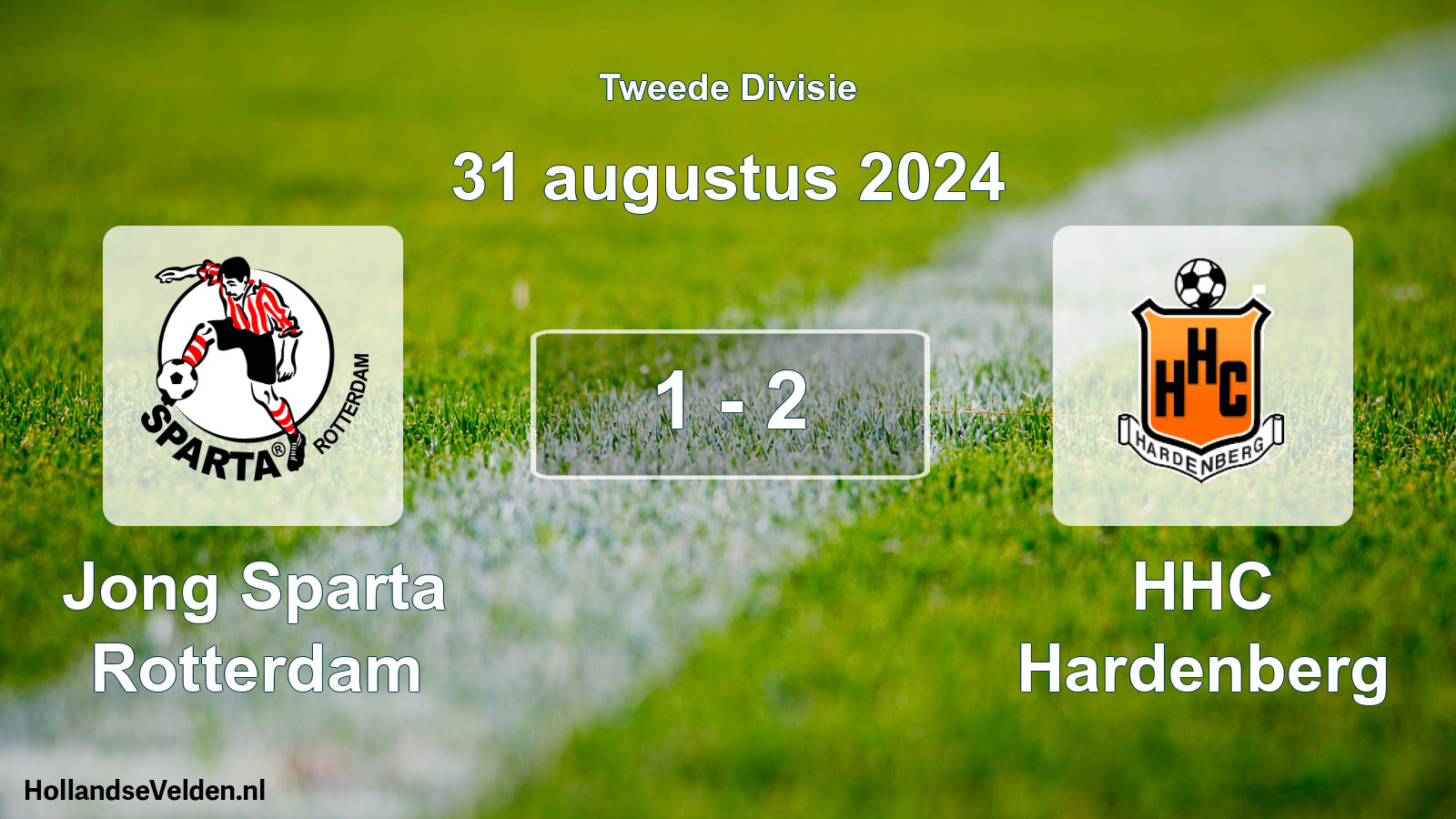 Total number of matches played: Jong Sparta Rotterdam - HHC Hardenberg 1 - 2 (31 August 2024)