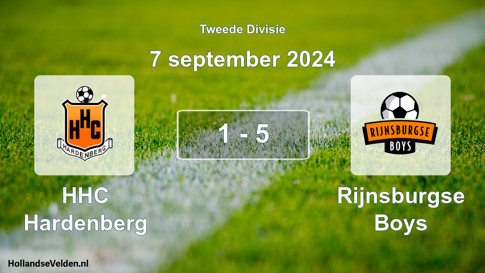 Total number of matches played: HHC Hardenberg - Rijnsburgse Boys 1 - 5 (7 September 2024)