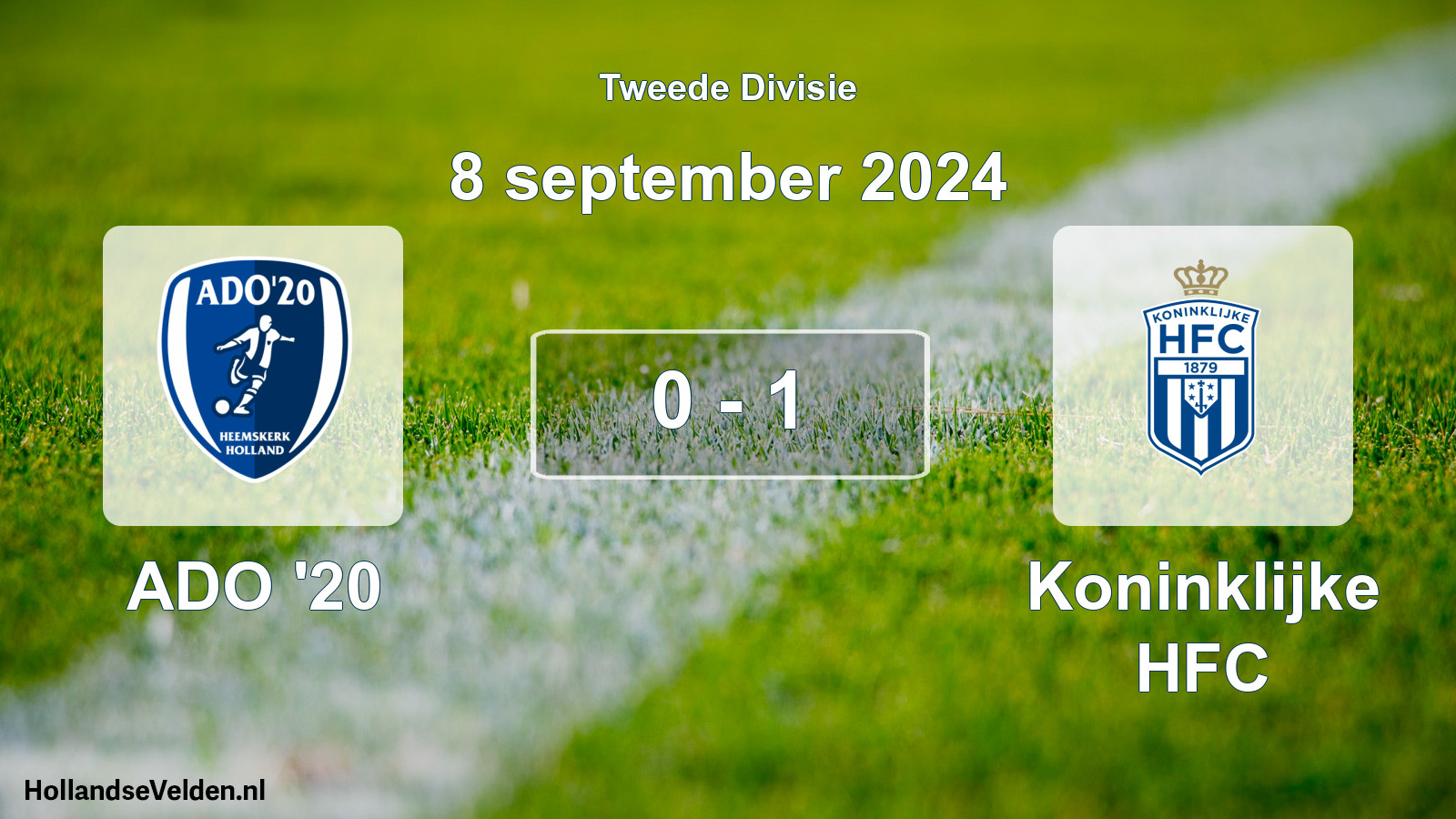 Total number of matches played: ADO '20 - Koninklijke HFC 0 - 1 (8 September 2024)