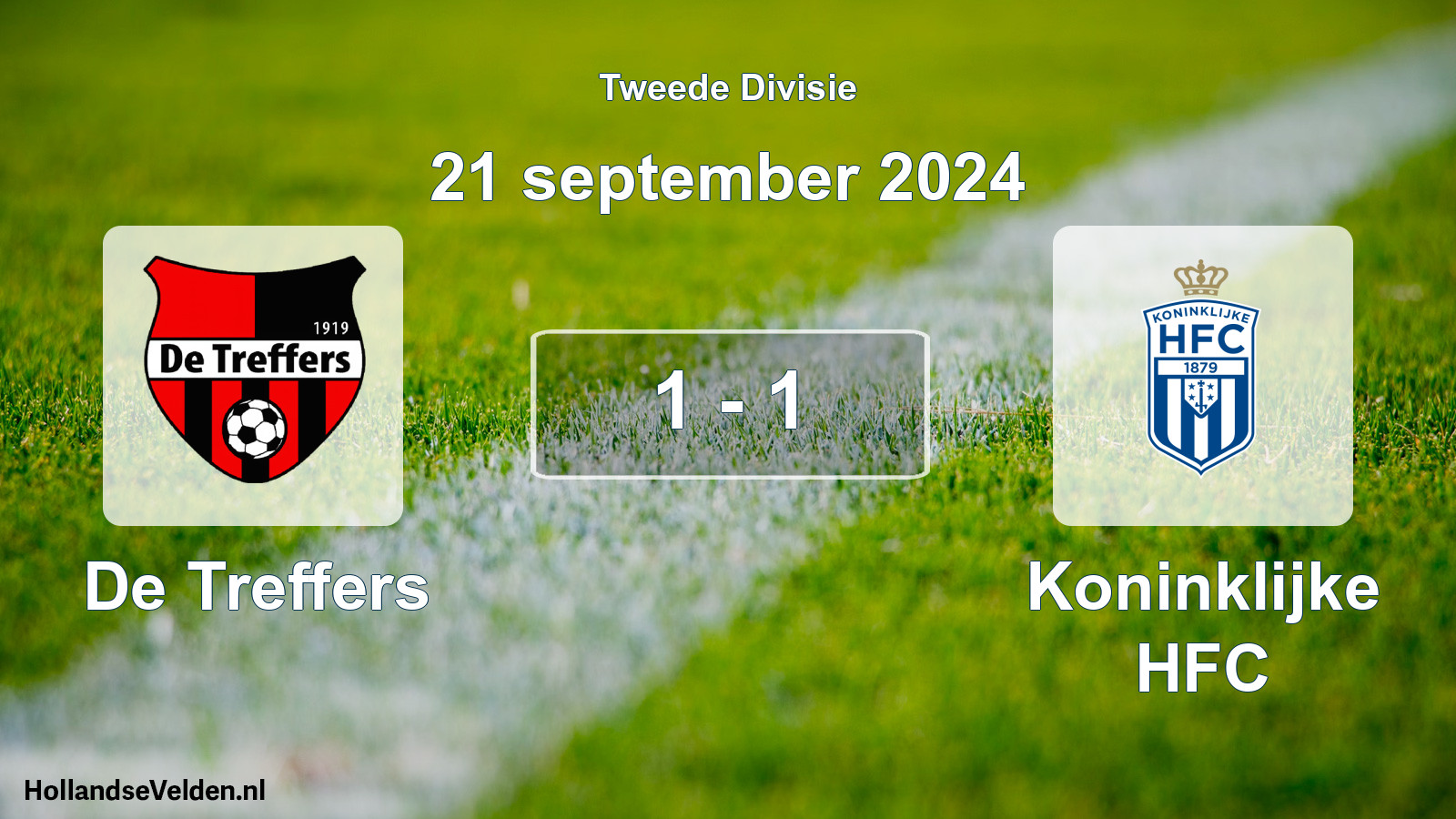 Total number of matches played: De Treffers - Koninklijke HFC 1 - 1 (21 September 2024)