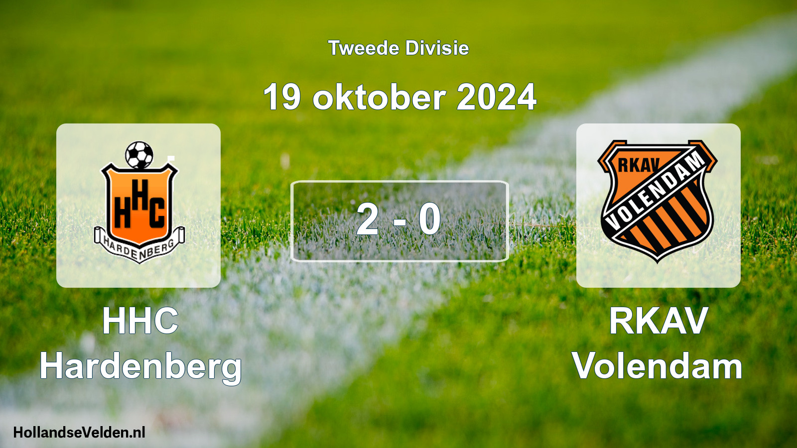 Total number of matches played: HHC Hardenberg - RKAV Volendam 2 - 0 (19 October 2024)