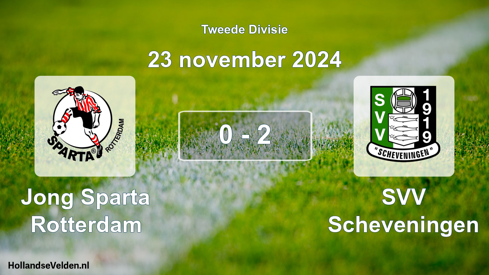 Total number of matches played: Jong Sparta Rotterdam - SVV Scheveningen 0 - 2 (23 November 2024)