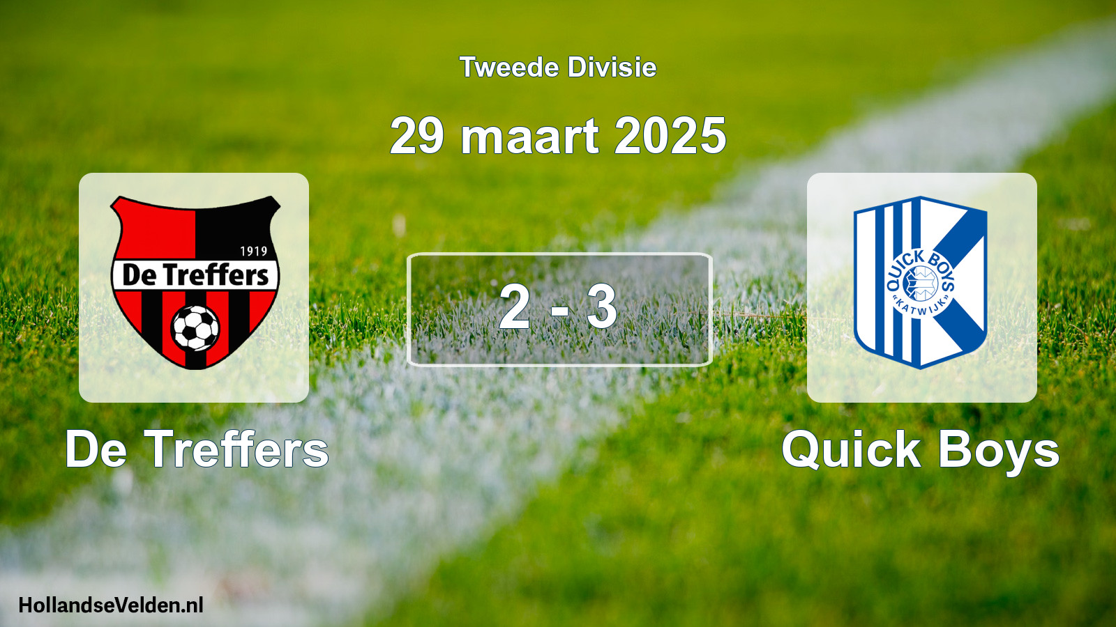 Total number of matches played: De Treffers - Quick Boys 2 - 3 (29 March 2025)