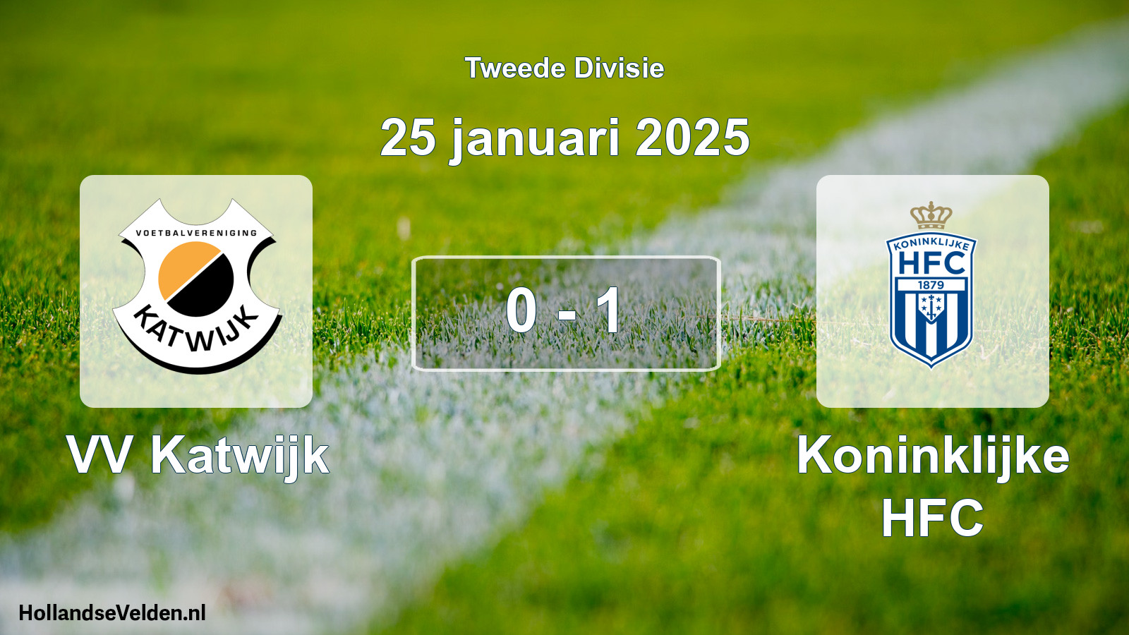 Total number of matches played: VV Katwijk - Koninklijke HFC 0 - 1 (25 January 2025)
