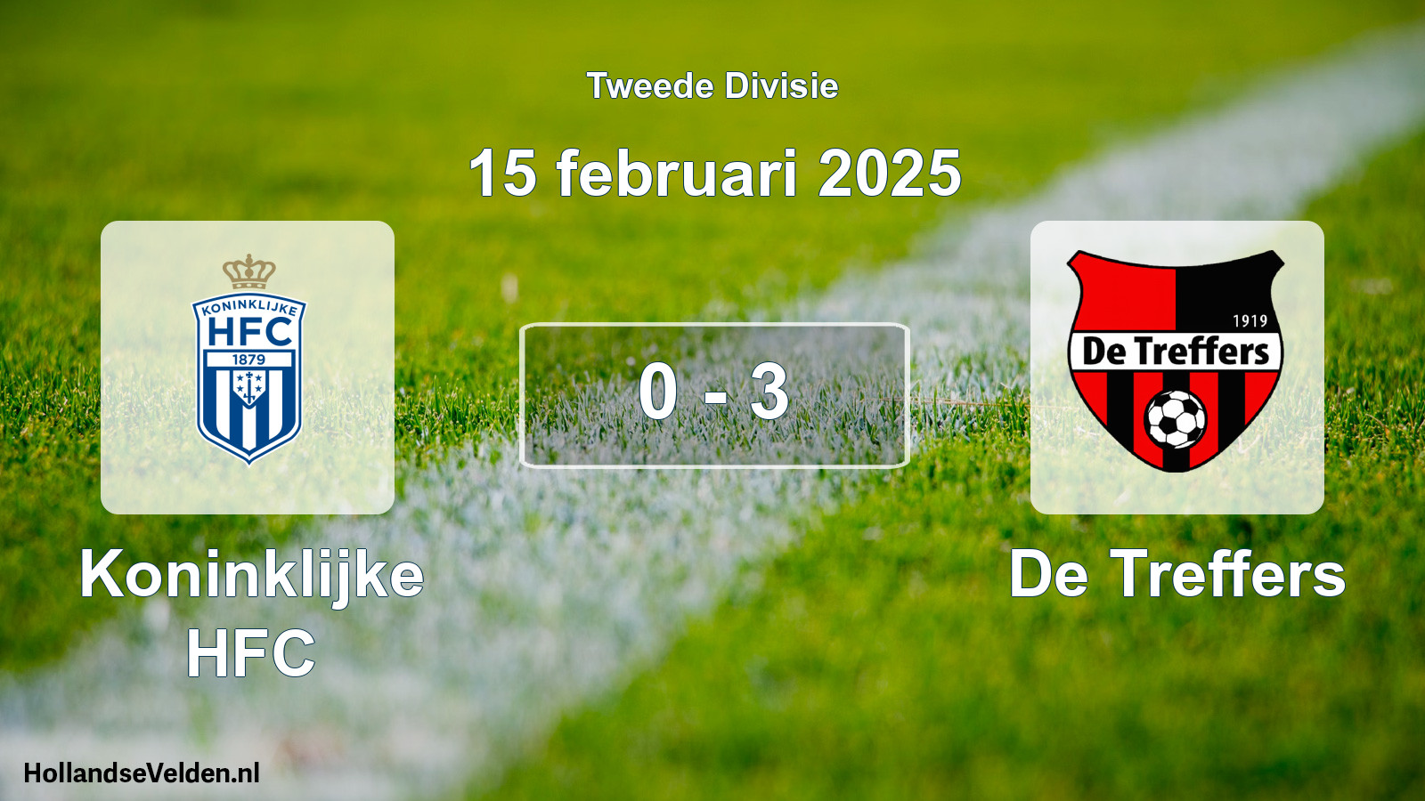Total number of matches played: Koninklijke HFC - De Treffers 0 - 3 (15 February 2025)