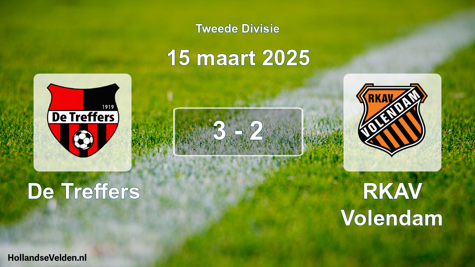 Total number of matches played: De Treffers - RKAV Volendam 3 - 2 (15 March 2025)