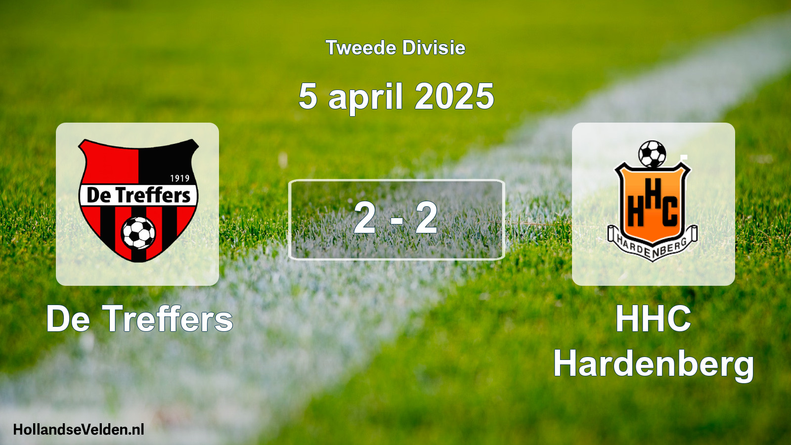 Total number of matches played: De Treffers - HHC Hardenberg 2 - 2 (5 April 2025)