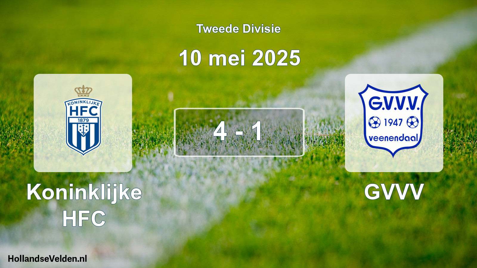 Total number of matches played: Koninklijke HFC - GVVV 4 - 1 (10 May 2025)