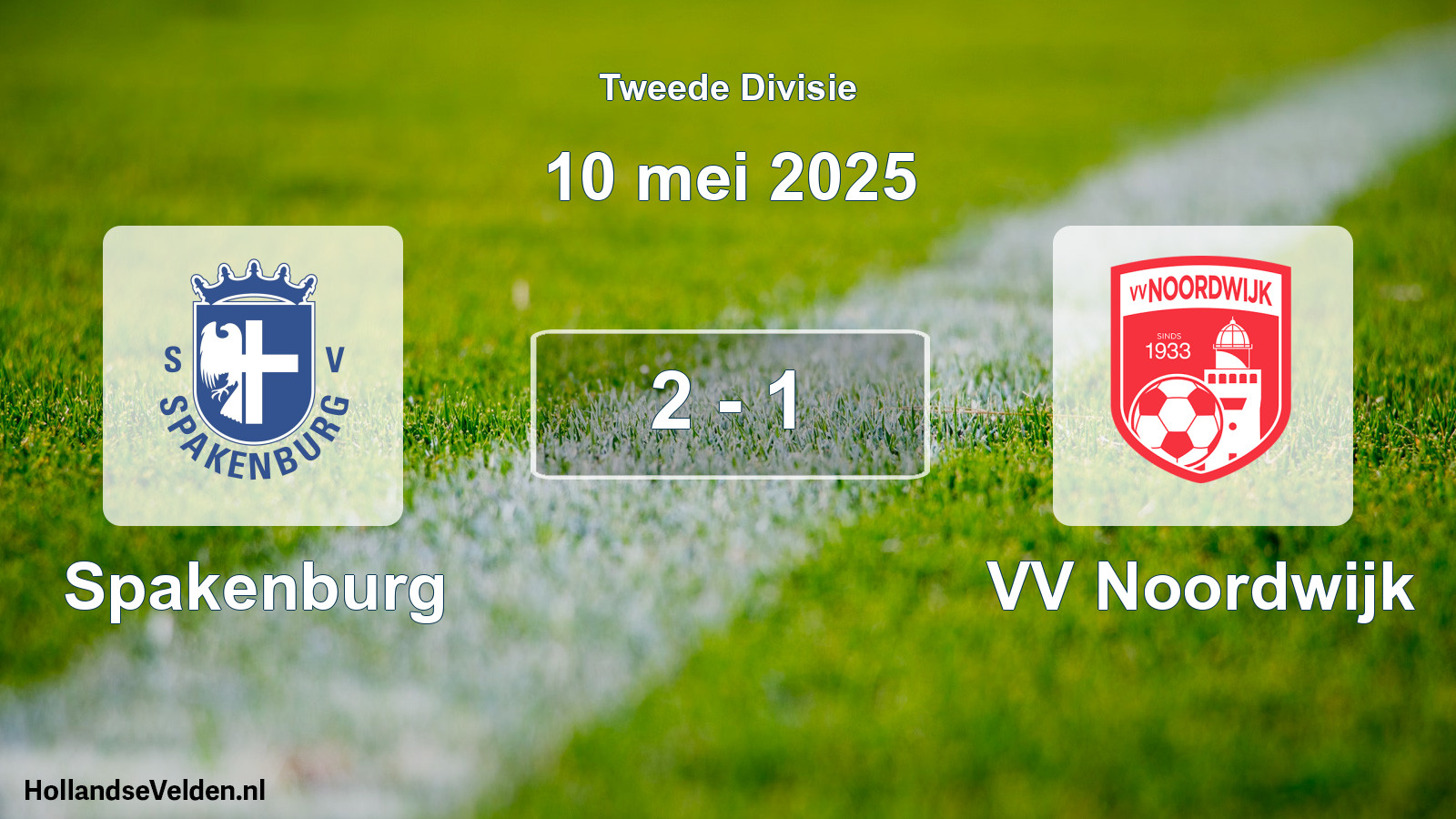 Total number of matches played: Spakenburg - VV Noordwijk 2 - 1 (10 May 2025)