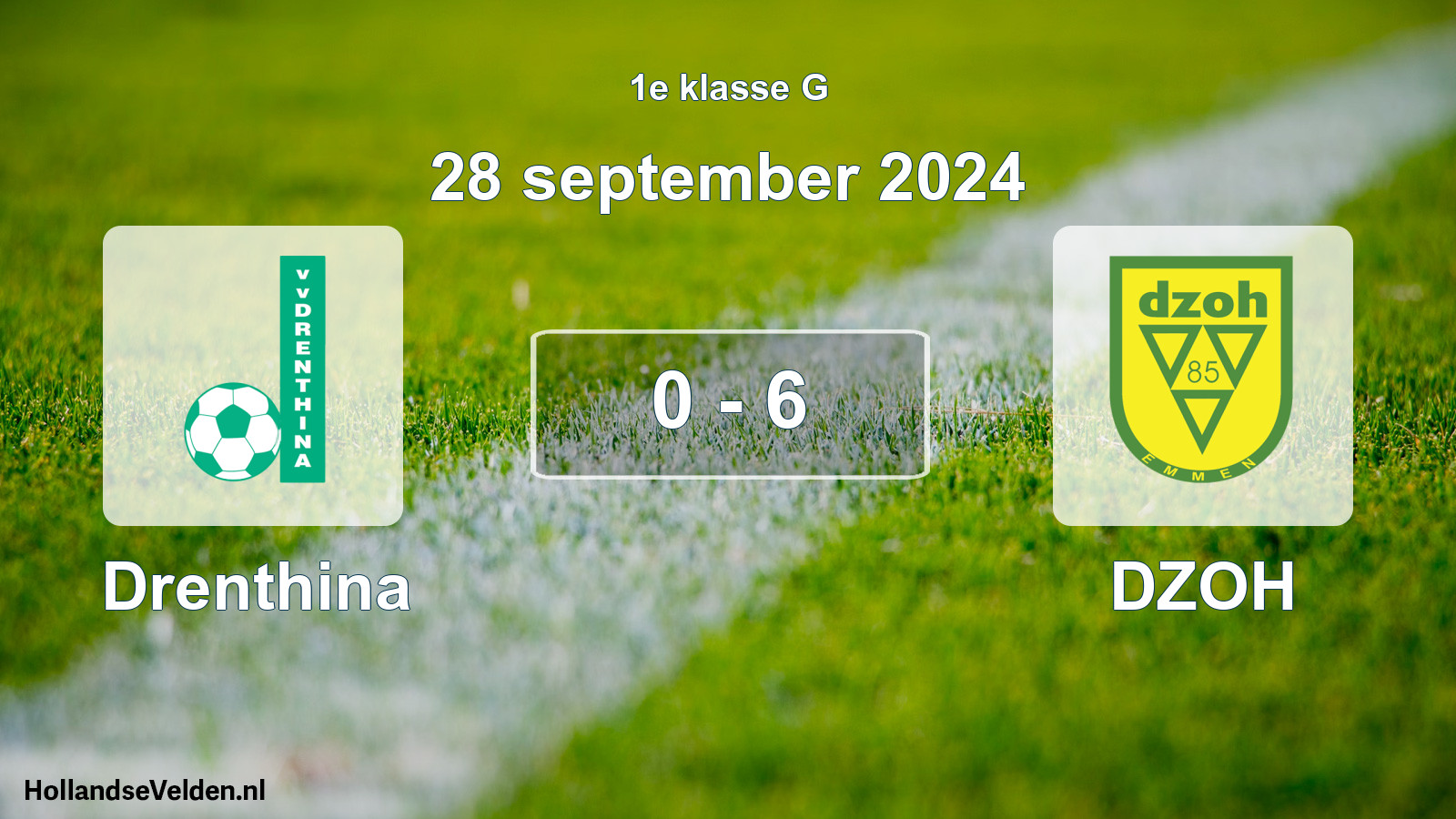 Total number of matches played: Drenthina - DZOH 0 - 6 (28 September 2024)