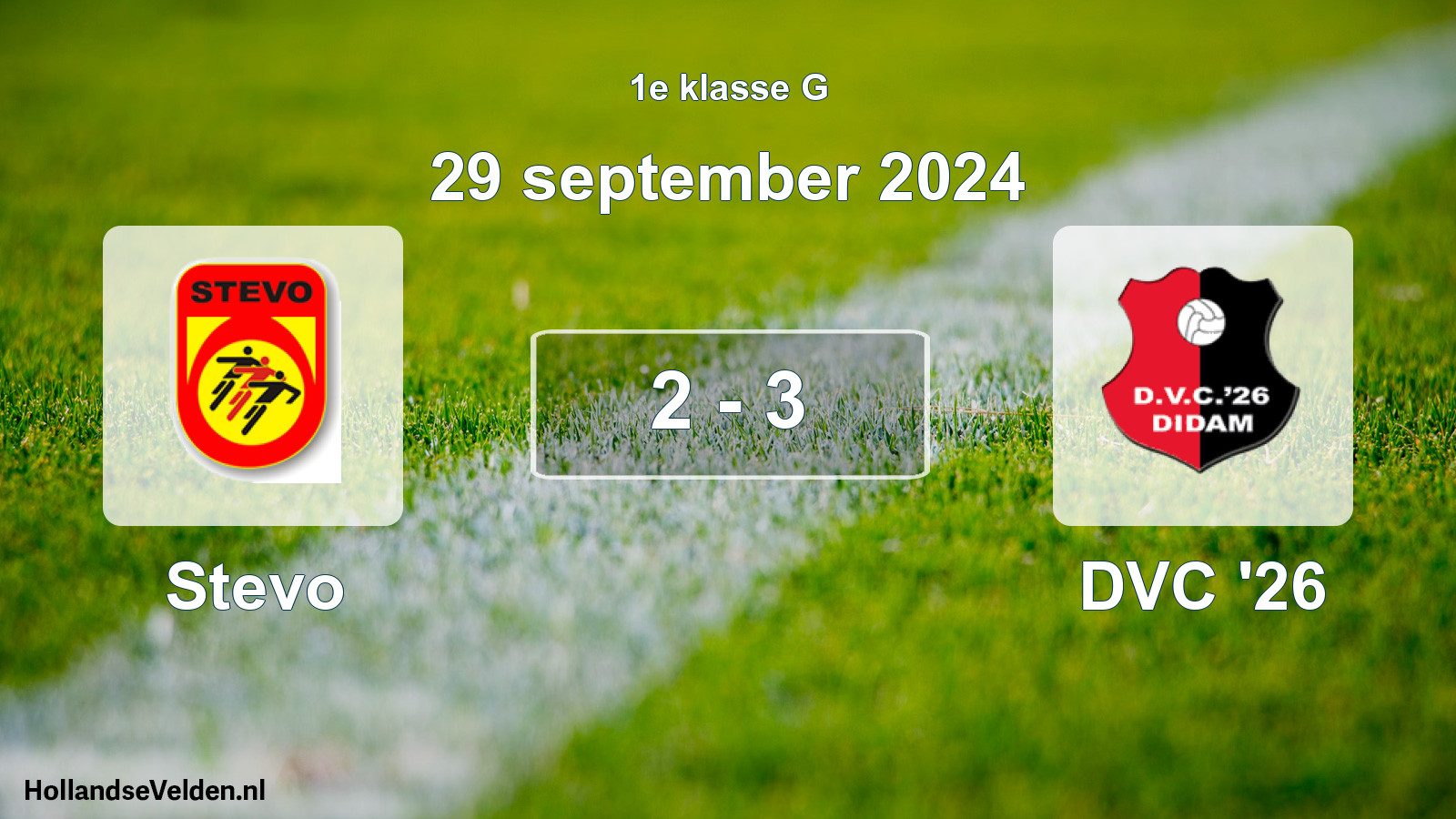 Total number of matches played: Stevo - DVC '26 2 - 3 (29 September 2024)