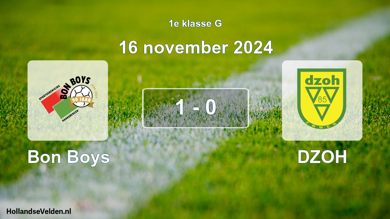 Total number of matches played: Bon Boys - DZOH 1 - 0 (16 November 2024)
