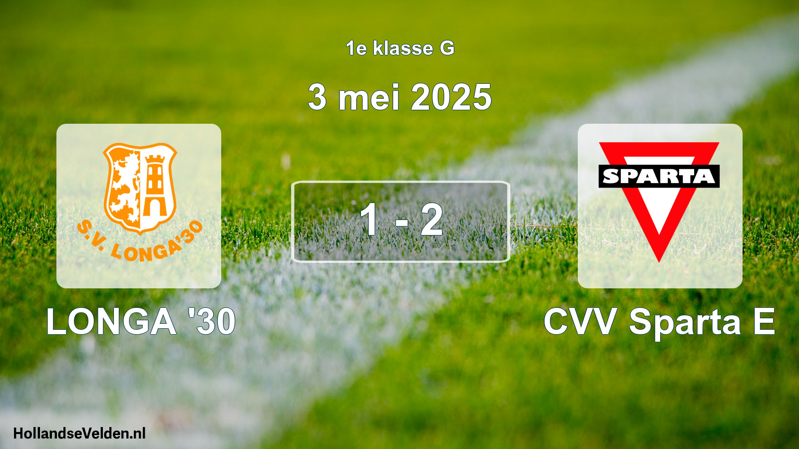 Total number of matches played: LONGA '30 - CVV Sparta E 1 - 2 (3 May 2025)