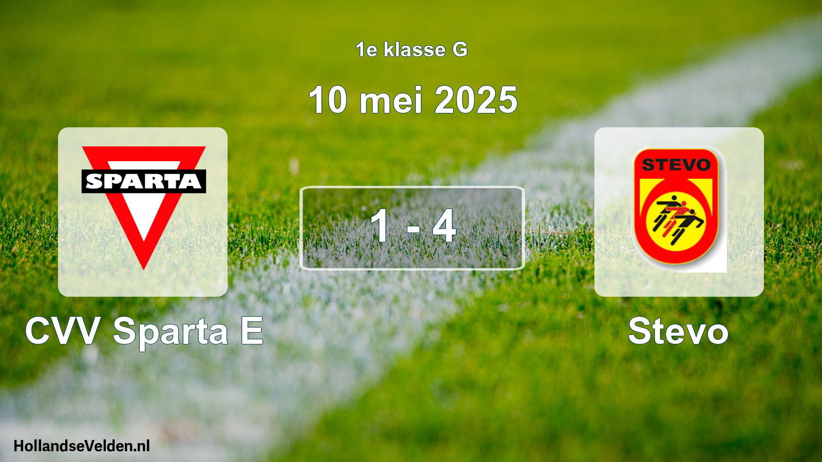 Total number of matches played: CVV Sparta E - Stevo 1 - 4 (10 May 2025)