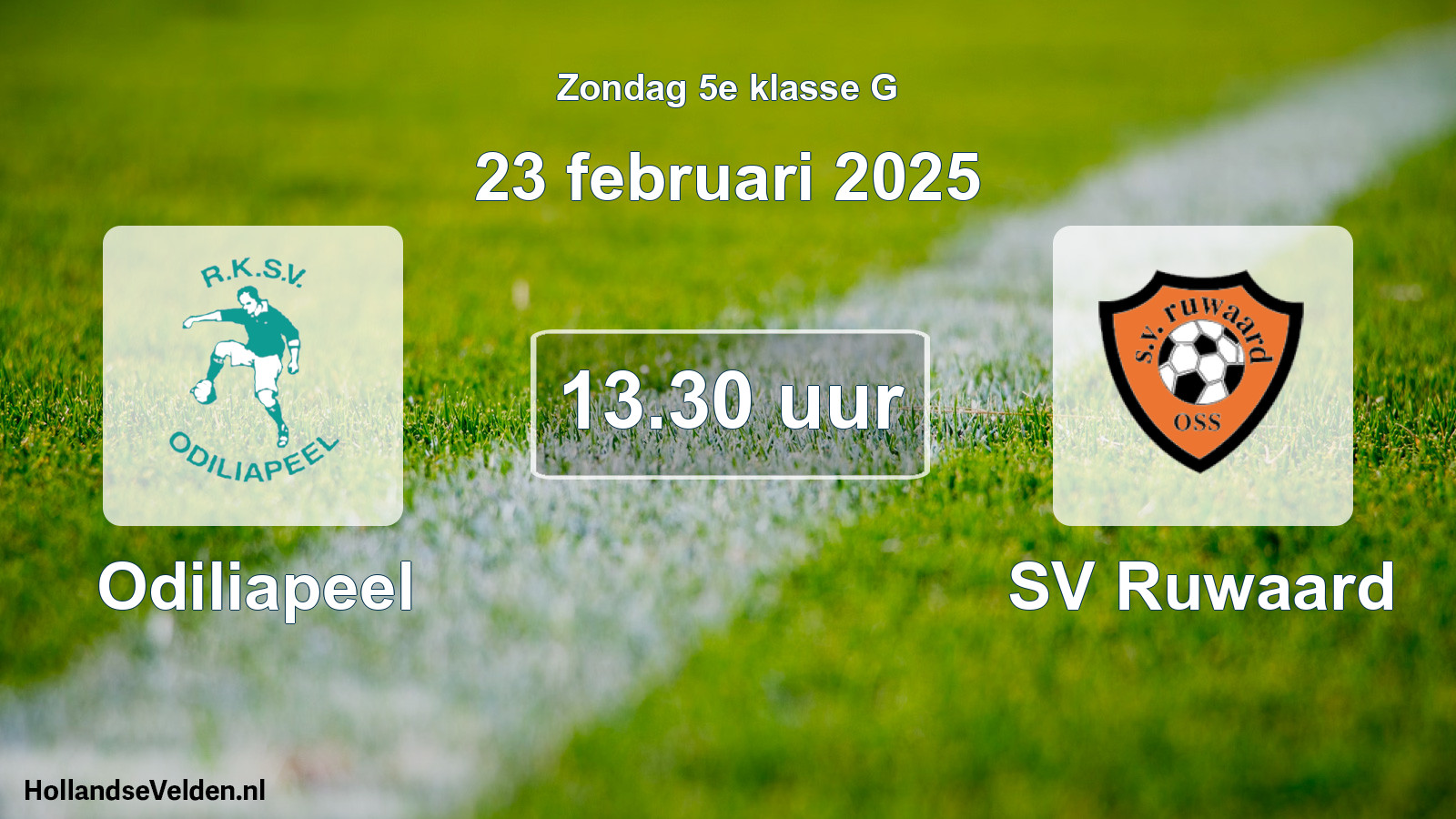 Scheduled Match: Odiliapeel - SV Ruwaard (23 February 2025)
