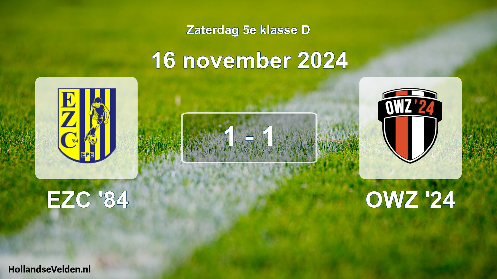 Total number of matches played: EZC '84 - OWZ '24 1 - 1 (16 November 2024)
