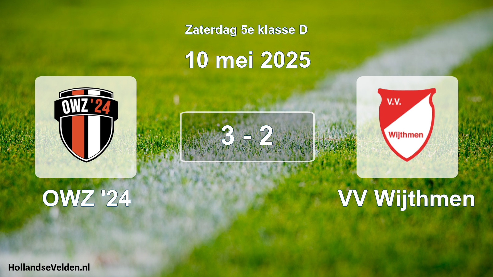 Total number of matches played: OWZ '24 - VV Wijthmen 3 - 2 (10 May 2025)