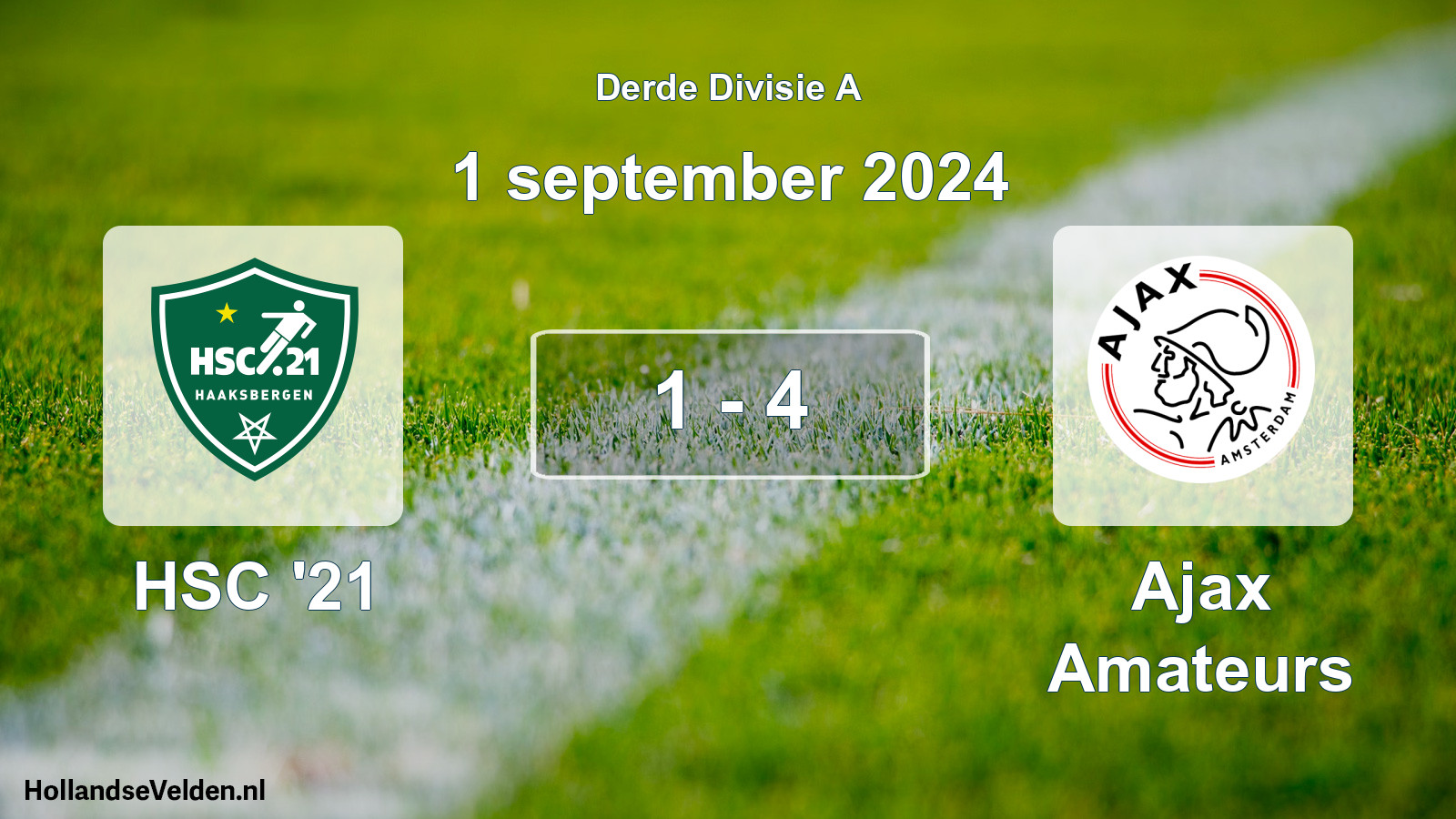 Total number of matches played: HSC '21 - Ajax Amateurs 1 - 4 (1 September 2024)