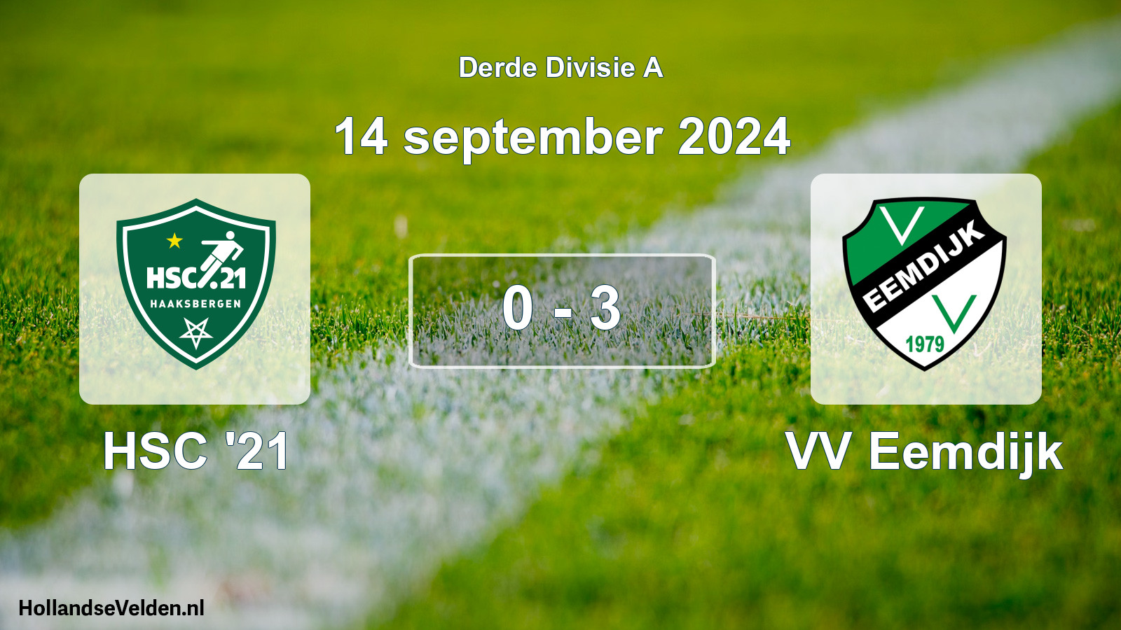 Total number of matches played: HSC '21 - VV Eemdijk 0 - 3 (14 September 2024)