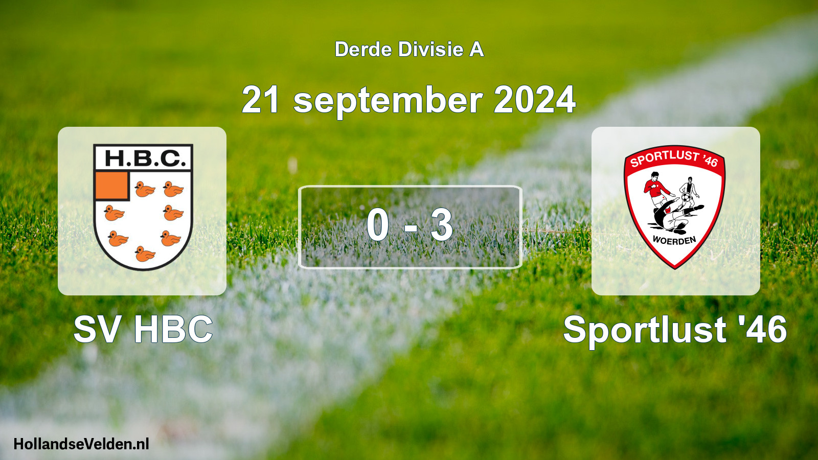 Total number of matches played: SV HBC - Sportlust '46 0 - 3 (21 September 2024)