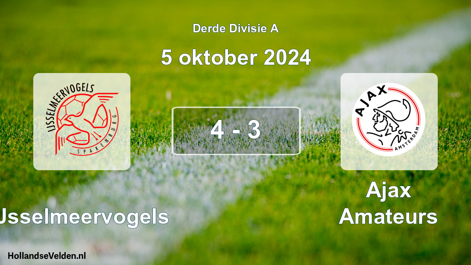 Total number of matches played: IJsselmeervogels - Ajax Amateurs 4 - 3 (5 October 2024)