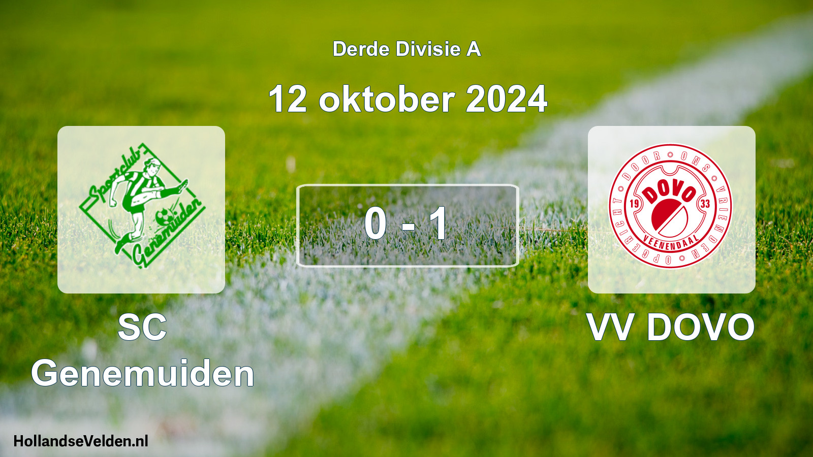 Total number of matches played: SC Genemuiden - VV DOVO 0 - 1 (12 October 2024)