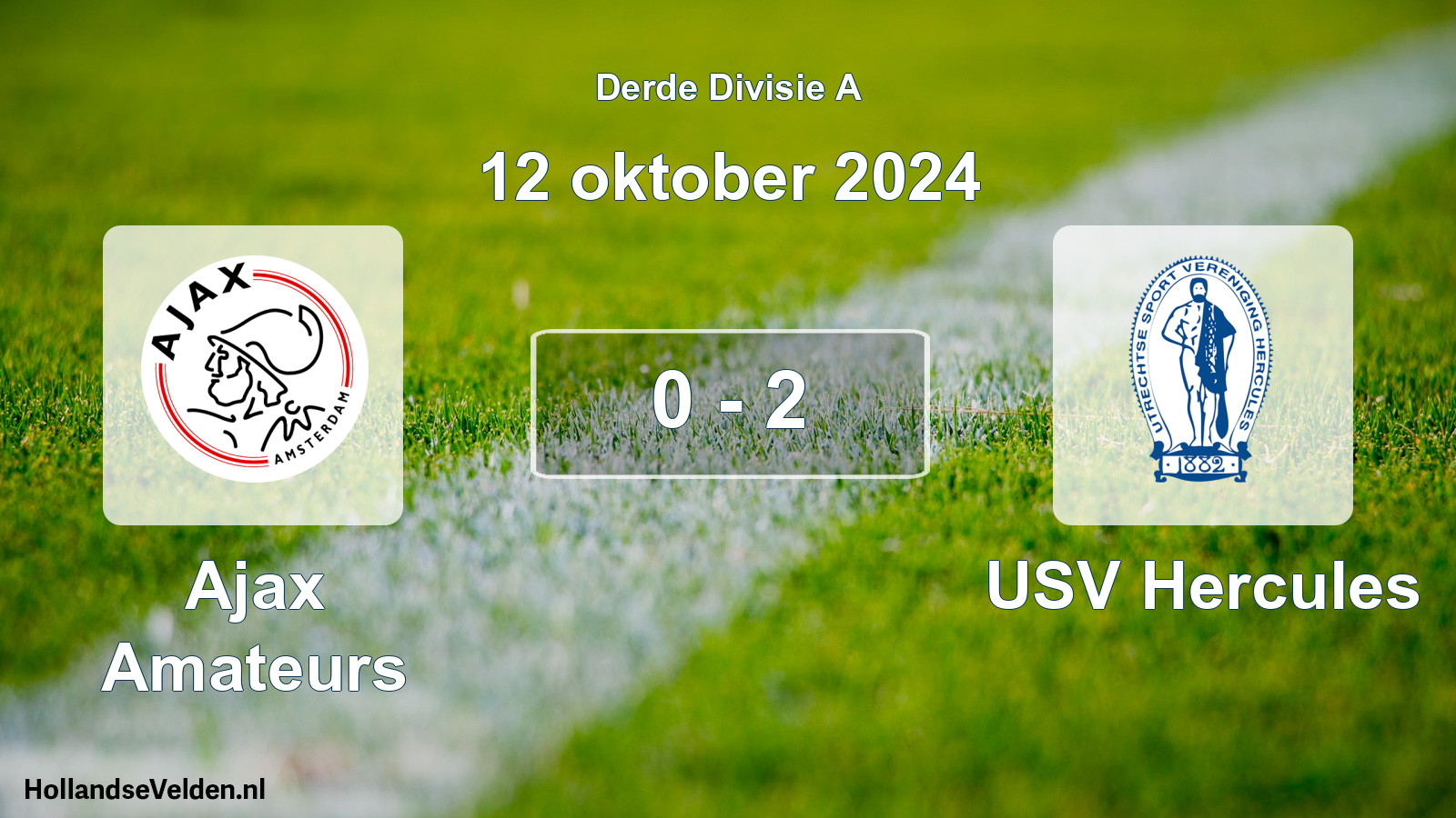 Total number of matches played: Ajax Amateurs - USV Hercules 0 - 2 (12 October 2024)