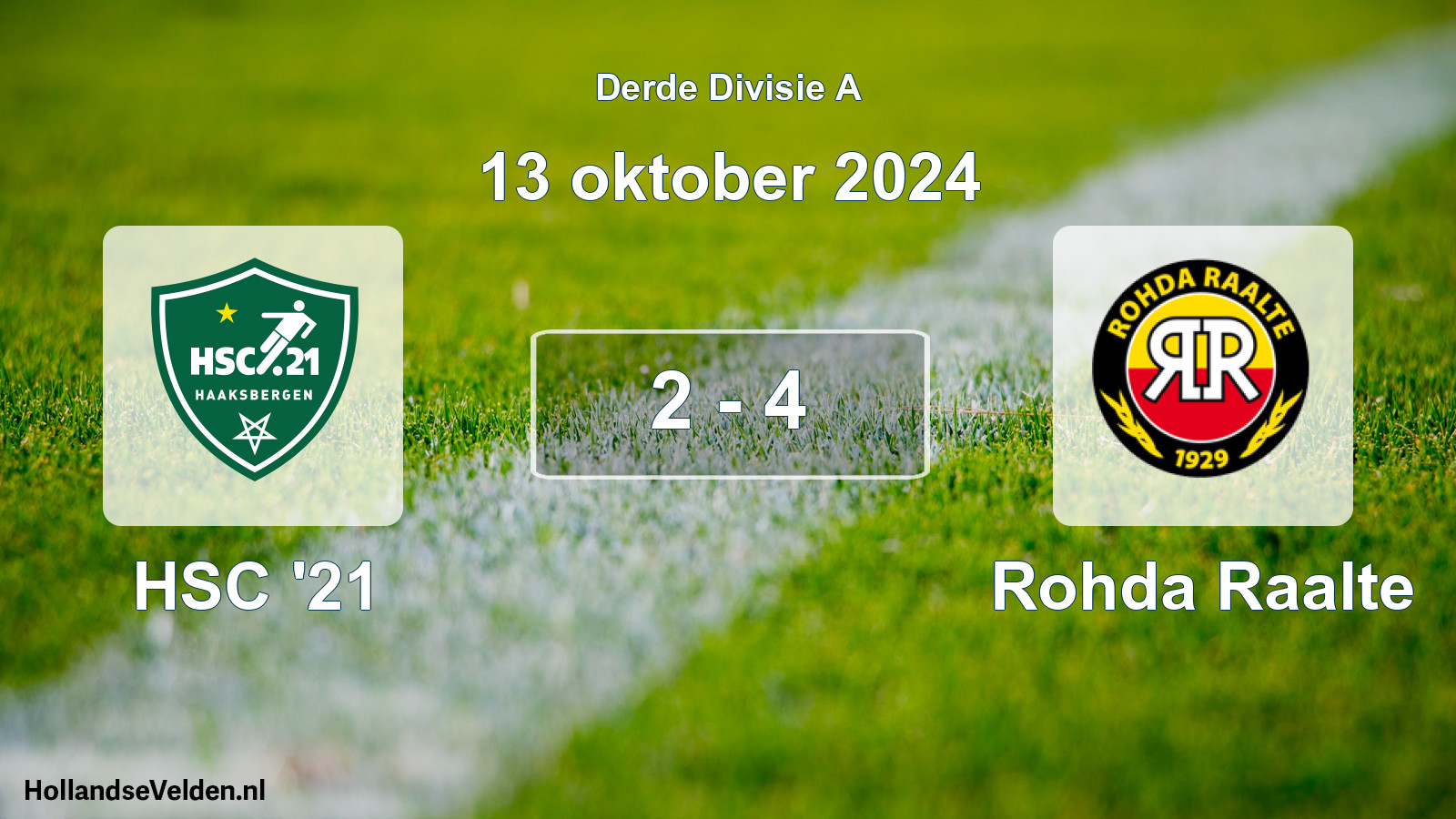 Total number of matches played: HSC '21 - Rohda Raalte 2 - 4 (13 October 2024)