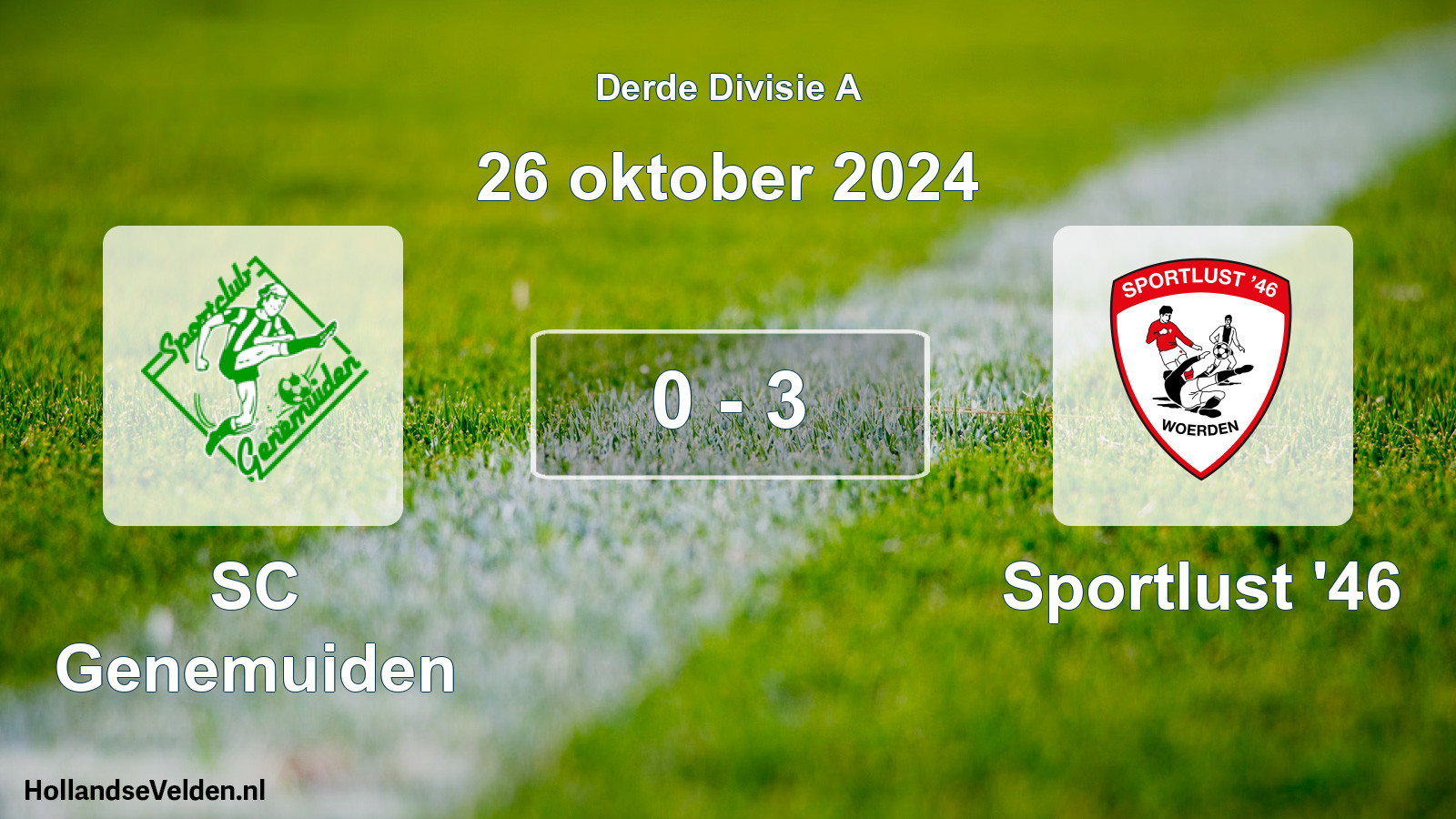 Total number of matches played: SC Genemuiden - Sportlust '46 0 - 3 (26 October 2024)
