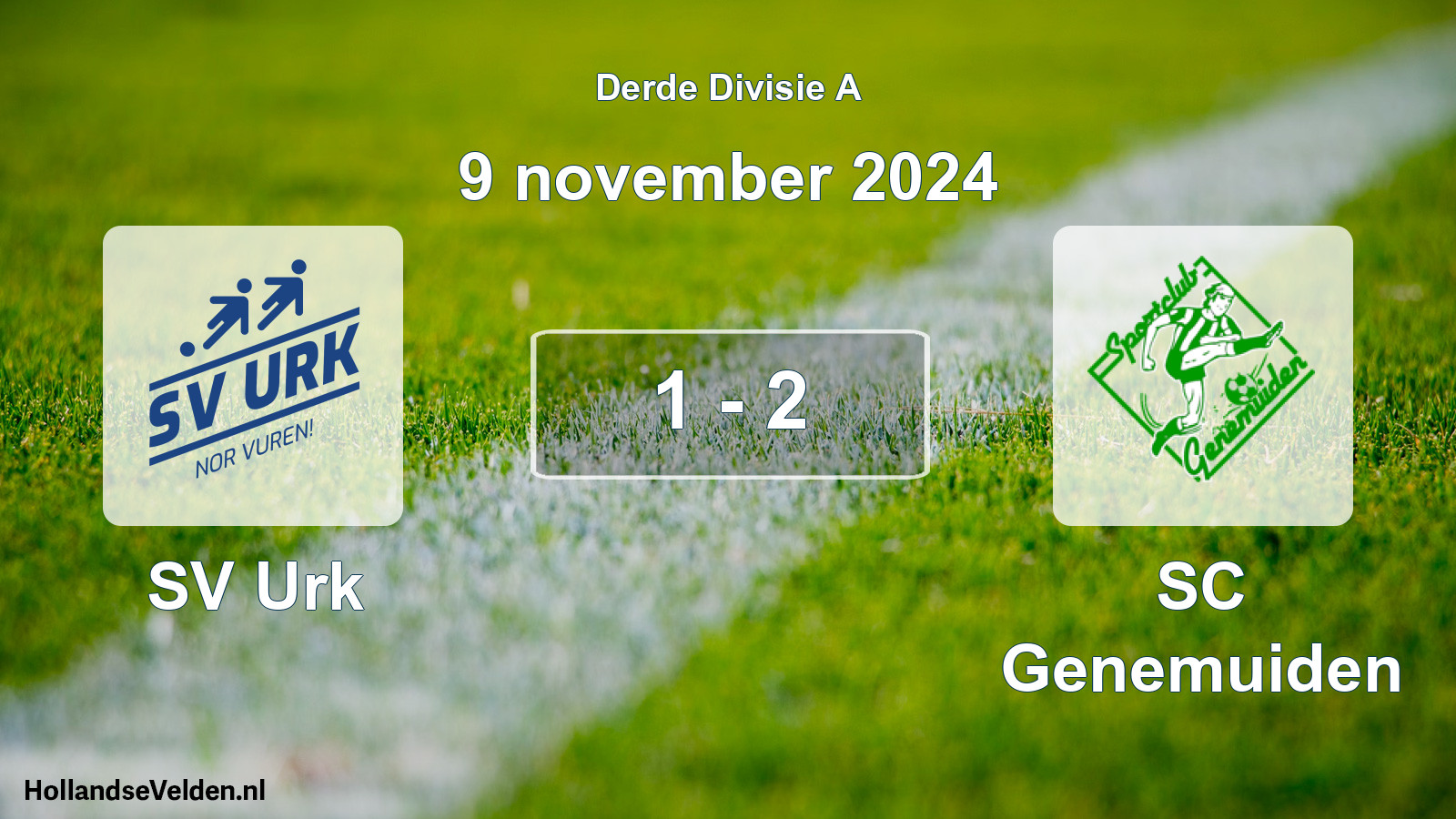 Total number of matches played: SV Urk - SC Genemuiden 1 - 2 (9 November 2024)