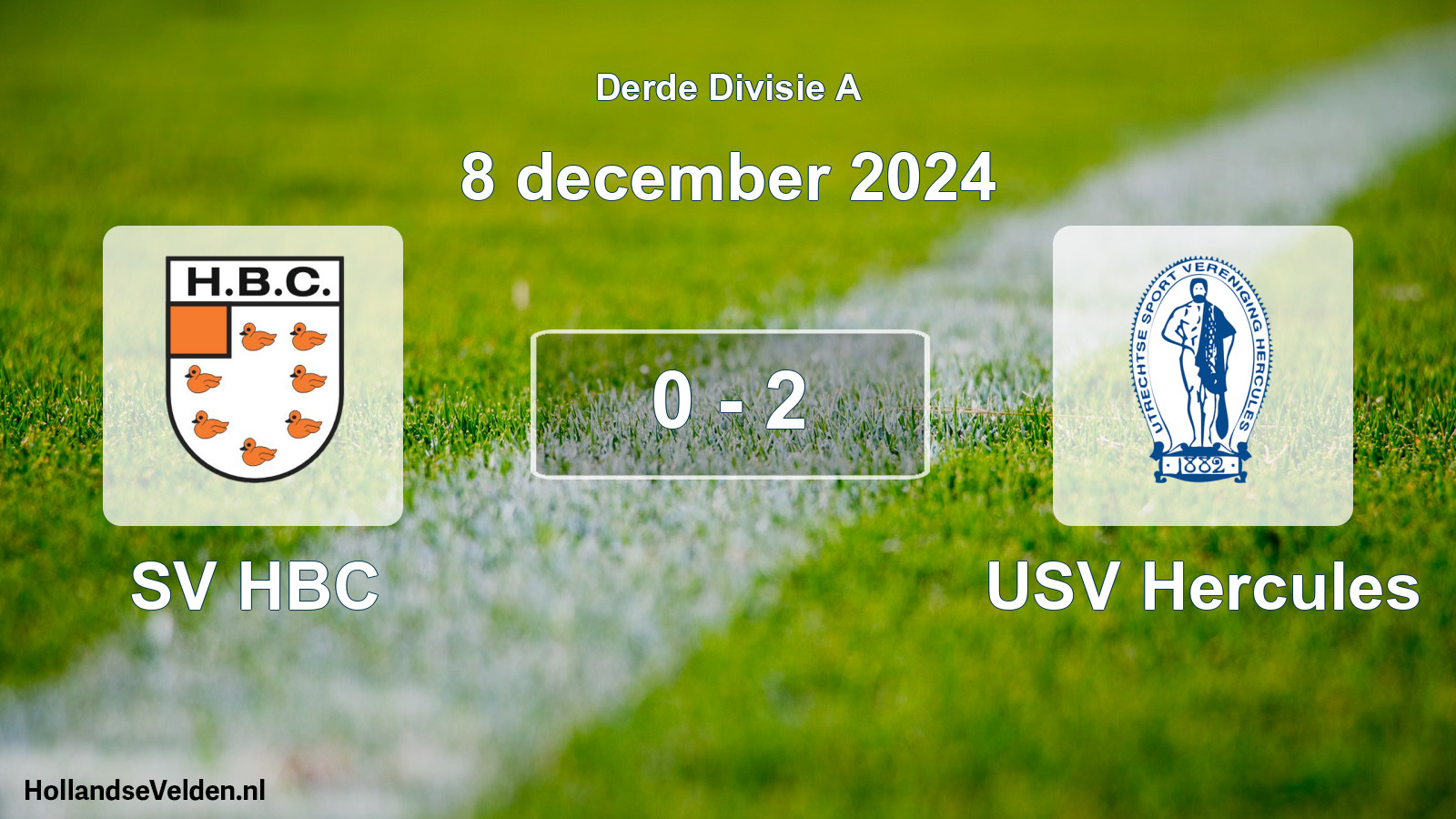 Total number of matches played: SV HBC - USV Hercules 0 - 2 (8 December 2024)