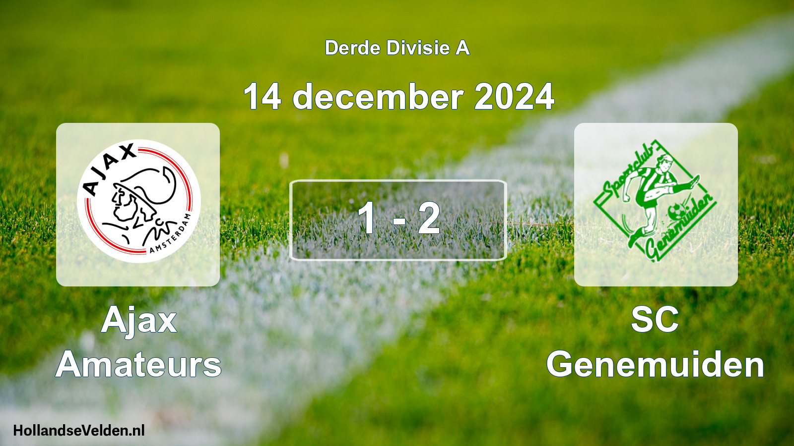 Total number of matches played: Ajax Amateurs - SC Genemuiden 1 - 2 (14 December 2024)