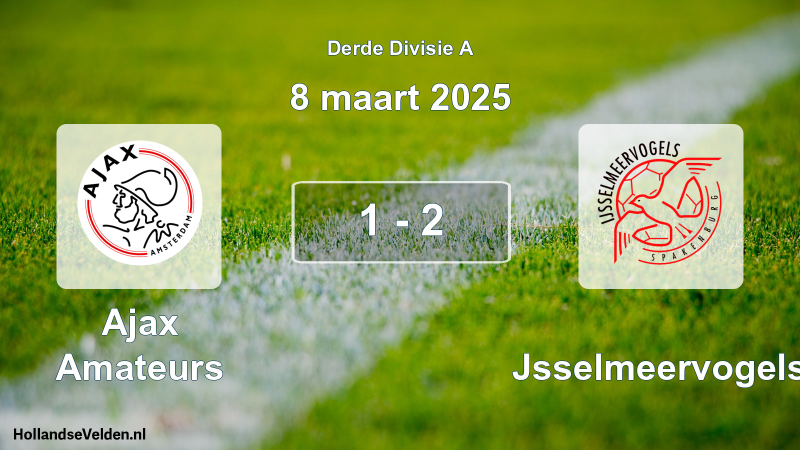 Total number of matches played: Ajax Amateurs - IJsselmeervogels 1 - 2 (8 March 2025)