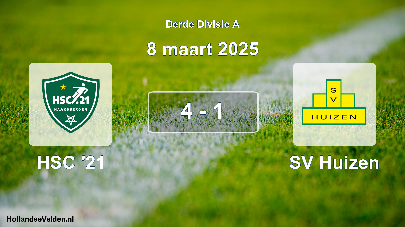 Total number of matches played: HSC '21 - SV Huizen 4 - 1 (8 March 2025)