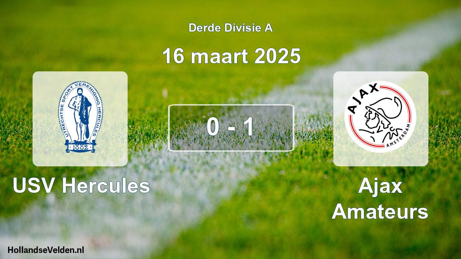 Total number of matches played: USV Hercules - Ajax Amateurs 0 - 1 (16 March 2025)
