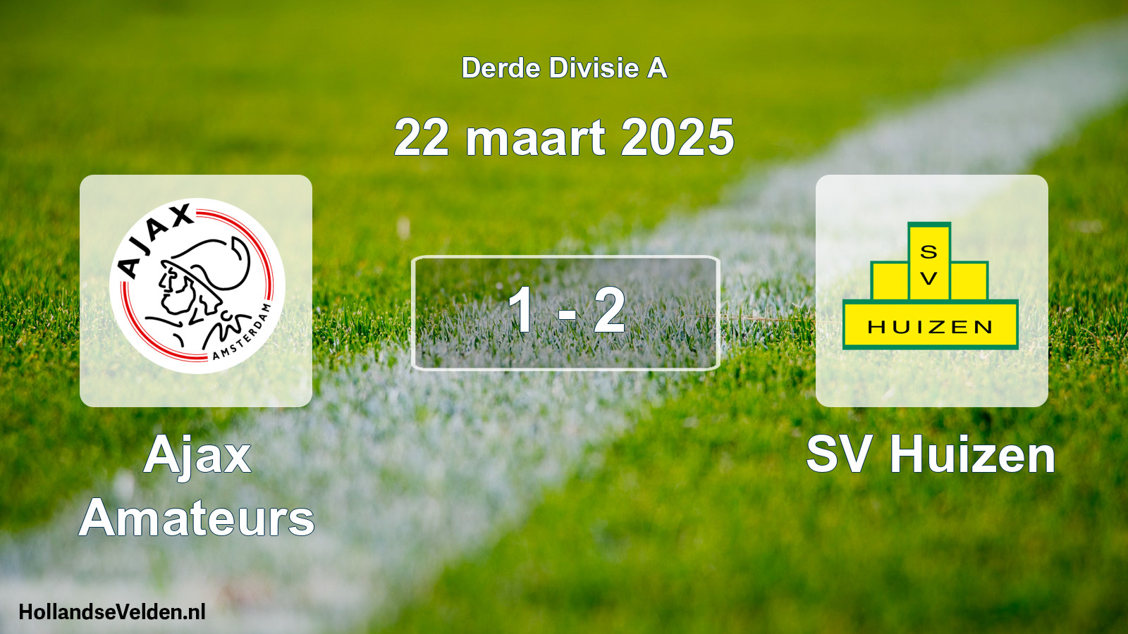 Total number of matches played: Ajax Amateurs - SV Huizen 1 - 2 (22 March 2025)