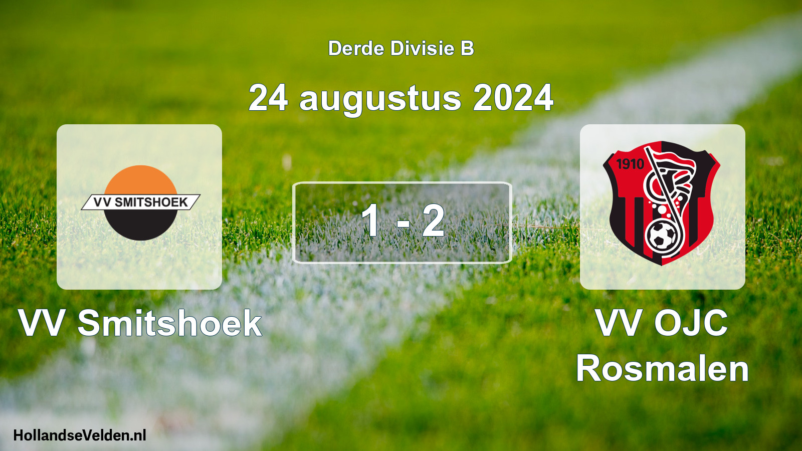 Total number of matches played: VV Smitshoek - VV OJC Rosmalen 1 - 2 (24 August 2024)