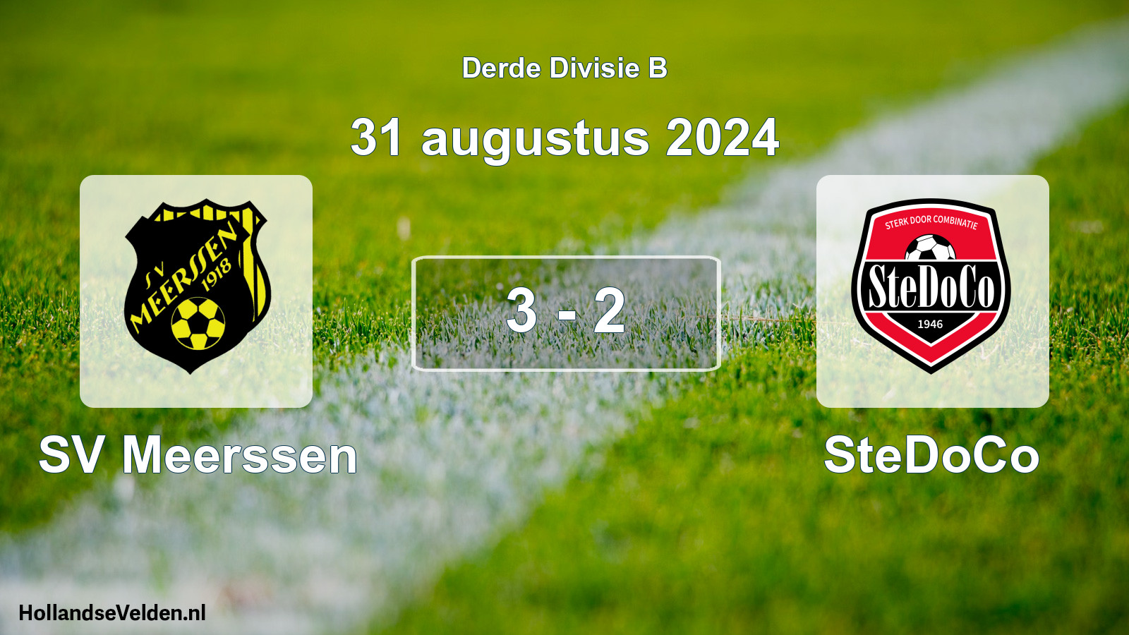 Total number of matches played: SV Meerssen - SteDoCo 3 - 2 (31 August 2024)